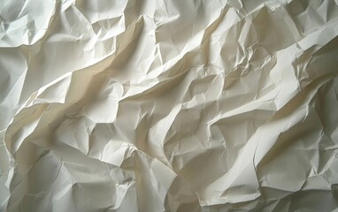 Obraz premium Textured paper with subtle grain, crumples, and light folds