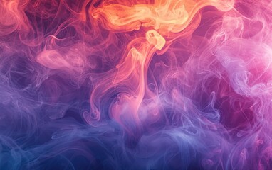 Fototapeta premium Abstract colorful smoke texture swirling in vibrant hues of pink and purple