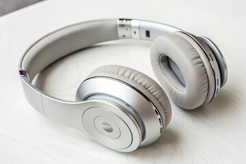 headphones on white background