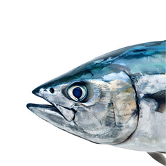 Atlantic Bonito Close-up for Ocean Fish Portrait.