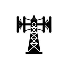 creative details transmission tower icon vector illustration