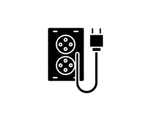 creative details power surge protector icon vector illustration