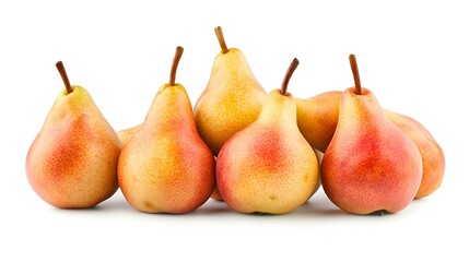 Ripe Pears Isolated on White Background