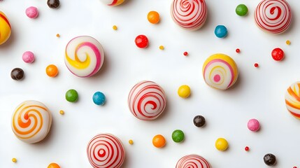 Colorful Candy isolated on white background
