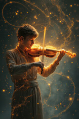 Fototapeta premium angel with violin