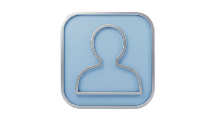 Isolated Virtual Identity: Account Icon Representing Business User