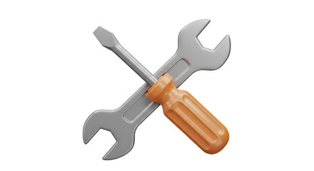 Isolated Fix Tools Portraying Construction Work