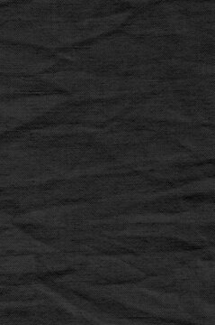 Natural black linen cotton blend chinos trousers pattern large detailed horizontal flax fibers macro closeup vertical rustic crumpled vintage textured burlap canvas background fabric swatch copy space