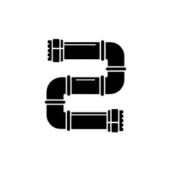 creative details electrical conduit icon vector illustration