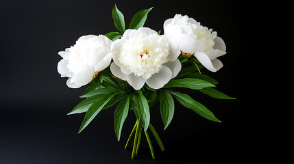 sophisticated white peony bouquet