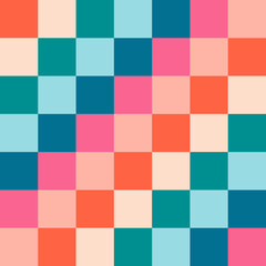 Abstract retro vintage colorful geometric pattern background