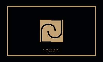 J or JJ Alphabet letters logo vector monogram