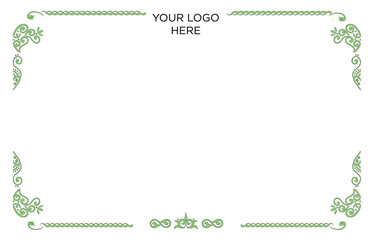 Ornamental decorative frame. Elegant set ornate element for design template, place for text. Luxury floral border. Lace decor for birthday and greeting card, wedding invitation,certificate.