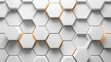 Fototapeta premium Subtle, symmetrical, uniform, hexagonal dimple pattern on a white background