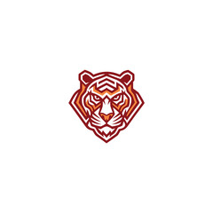 Prismatic Roar Geometric Tiger Logo