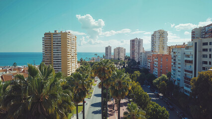 Coastal City Highrise in Mediterranean Style with Sunny Mood
