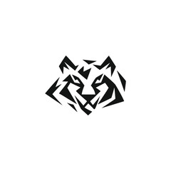 Contemporary Tiger Head Logo Design