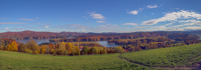 autumn landscape in the mountains