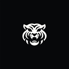 Obraz premium Dynamic Tiger Face Logo Design