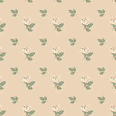 Fototapeta premium Seamless pattern with roses