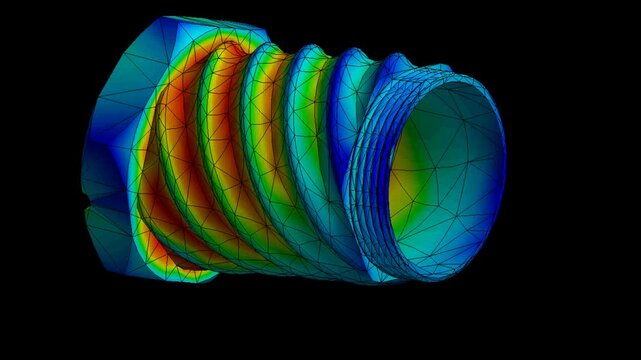 Project 1Mechanic simulation engineering - Stress and breakpoint analysis of hollow bolt under force and moment conditions