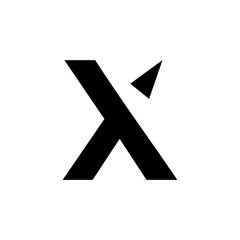 x letter logo icon design illustration