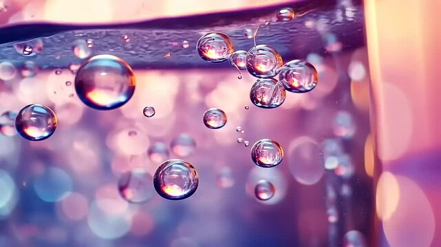 drops of water on a glass