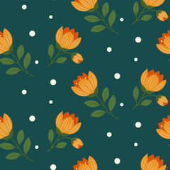 Seamless floral pattern. Background in small flowers for textiles, fabrics, cotton fabric, covers, wallpaper, print, gift wrapping, postcard, scrapbooking. 

