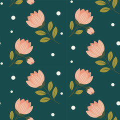 Seamless floral pattern. Background in small flowers for textiles, fabrics, cotton fabric, covers, wallpaper, print, gift wrapping, postcard, scrapbooking. 
