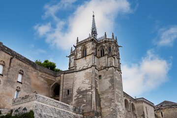 The old medieval castle of Amboise (15th century) in the Loire Valley on the Loire River. Amboise, Indre et Loire, France.