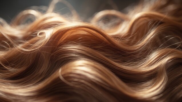 Brown hair texture, abstract macro background, thick hair