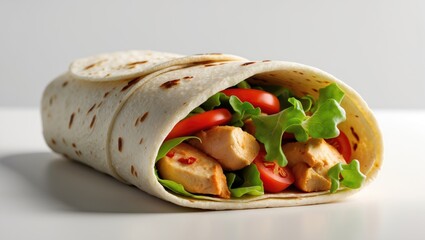 Chicken fajita wrap sandwich