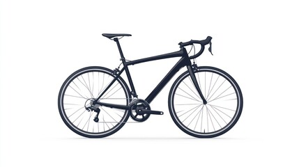 Fototapeta premium Modern Road Bicycle with Sleek Design and Lightweight Frame for Cycling Enthusiasts