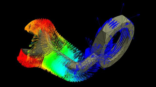 Mechanic simulation engineering - Stress and breakpoint analysis of special nut under force and moment conditions