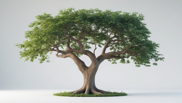 Burma sal tree set against a white backdrop.
