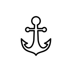 Anchor icon logo design. Anchor sign and symbol. Anchor marine icon.