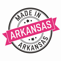 Obraz premium Made in Arkansas Badge