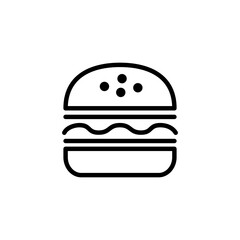Burger icon logo design. burger sign and symbol. hamburger
