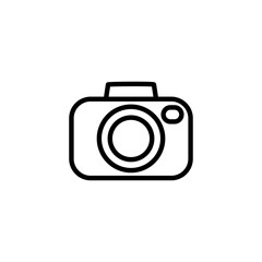 Camera icon logo design. photo camera sign and symbol. photography icon.