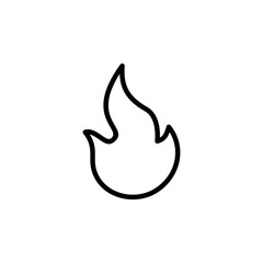 Fire icon logo design. fire sign and symbol