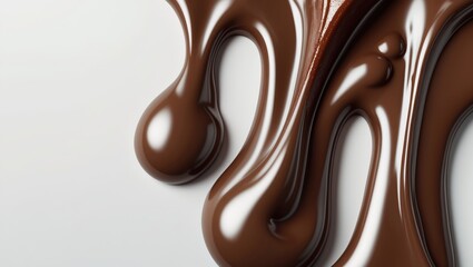 Naklejka premium chocolate continuous pattern on white backdrop