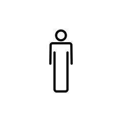 Man icon logo design. male sign and symbol. human symbol