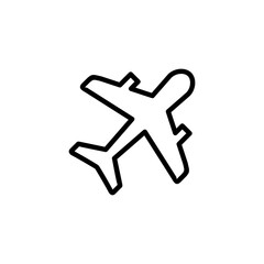 Obraz premium Plane icon logo design. Airplane sign and symbol. Flight transport symbol. Travel sign. aeroplane