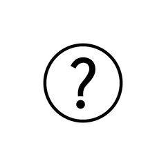 Question icon logo design. question mark sign and symbol
