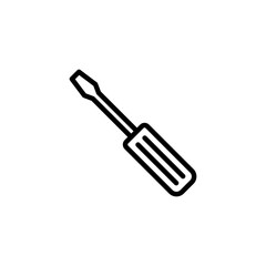Screwdriver icon logo design. tools sign and symbol