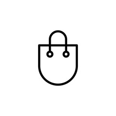 Shopping bag icon logo design. shopping sign and symbol