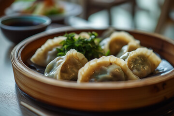 Dumplings with mushroom filling