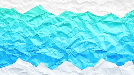 Obraz premium Crumpled paper mountainscape