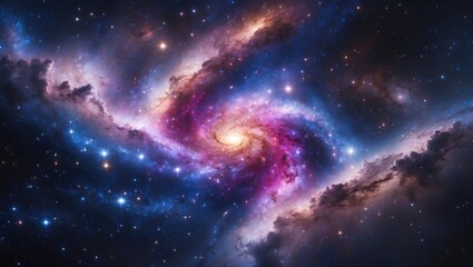 The core of the galaxy featuring stars and cosmic dust in the universe.