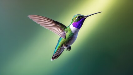 Hummingbird captured in flight photography